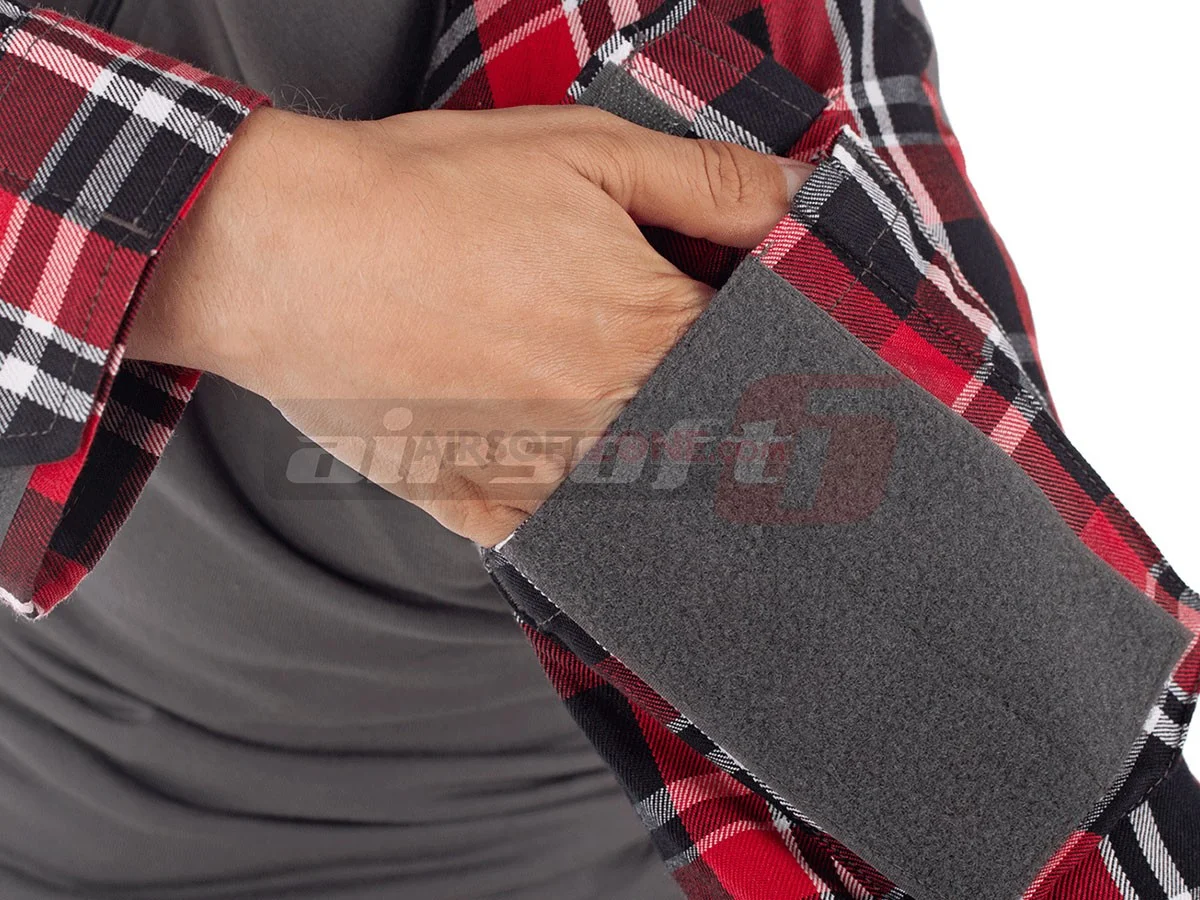 Invader Gear Flannel Combat Shirt Red S 4