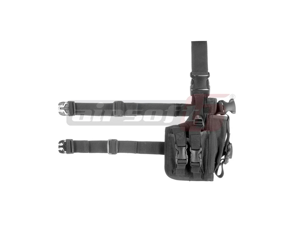 Invader Gear Pistol Holster for Thigh SOF Black 4