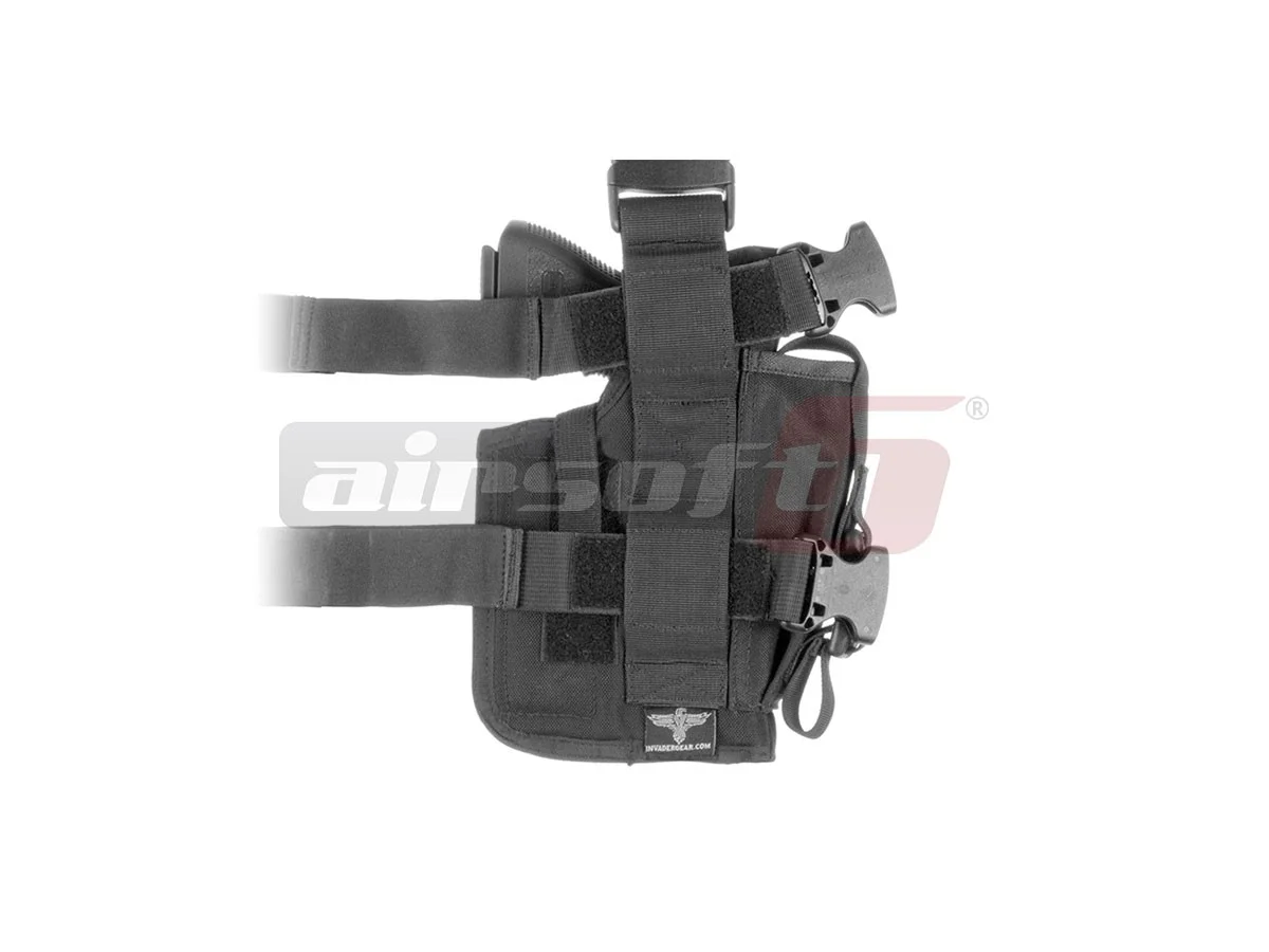 Invader Gear Left Thigh Holster SOF Black 3