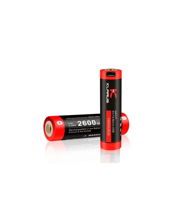 Klarus 18650 UR26 Battery 3.6V 2600mAh
