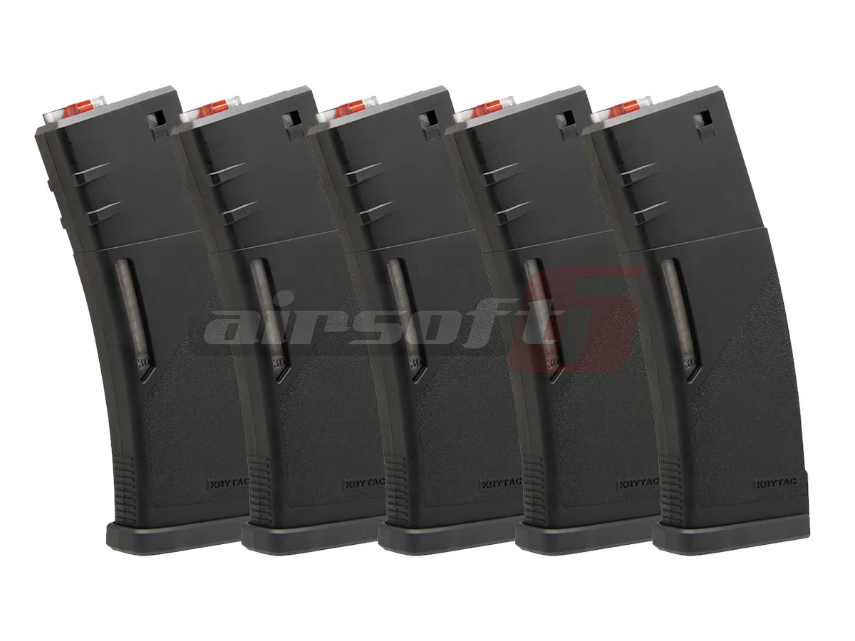Krytac Set of 5 M4/M16 Mid Cap Magazines
