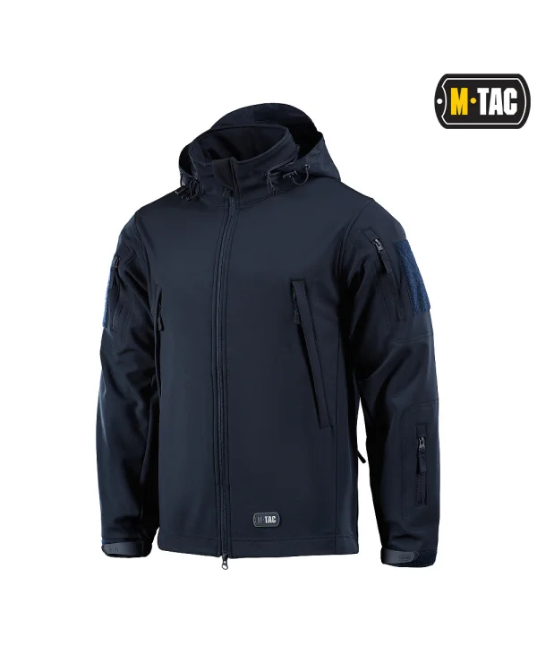 M-Tac Dark Navy Blue Soft Shell Jacket L 4