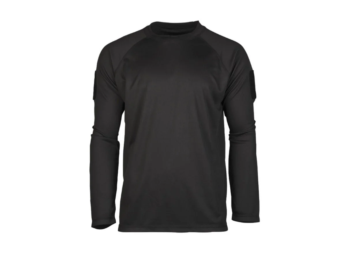 Mil-Tec Quickdry Black Long Sleeve Shirt L 2