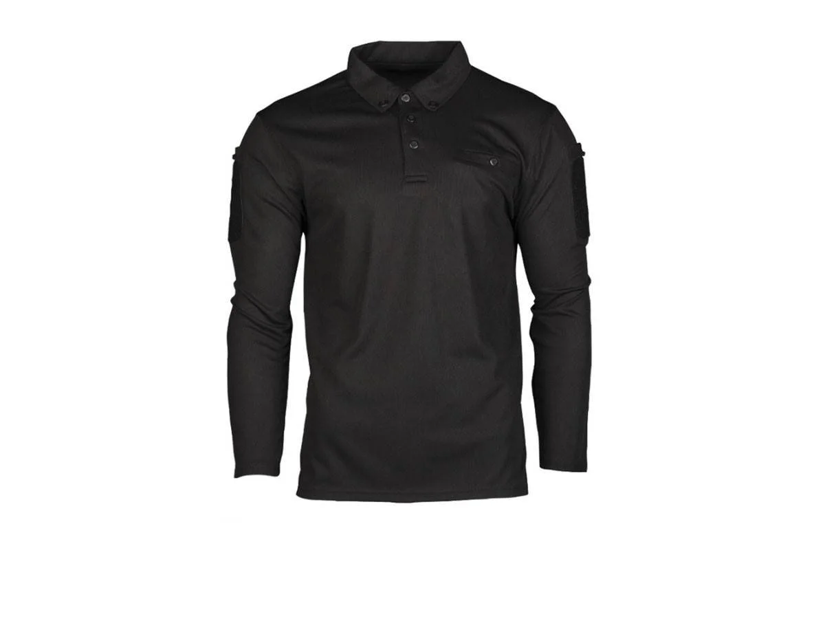 Mil-Tec quickdry black polo shirt M 2