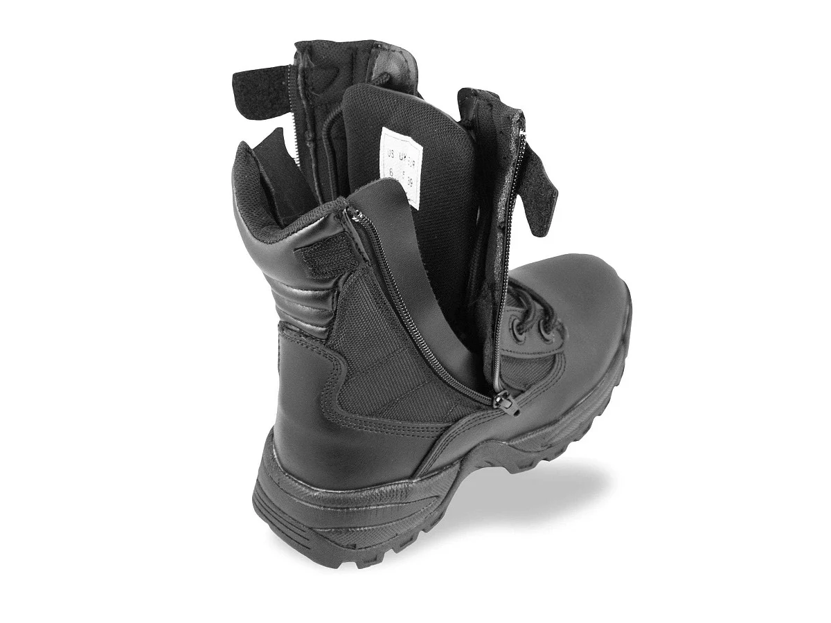 Mil-Tec Double Zipper Boots Black Size 41 3