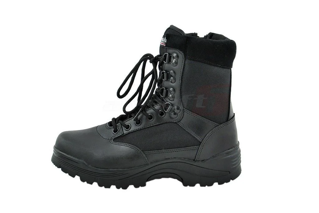 Mil-Tec Black Zip Boots Size 44 3