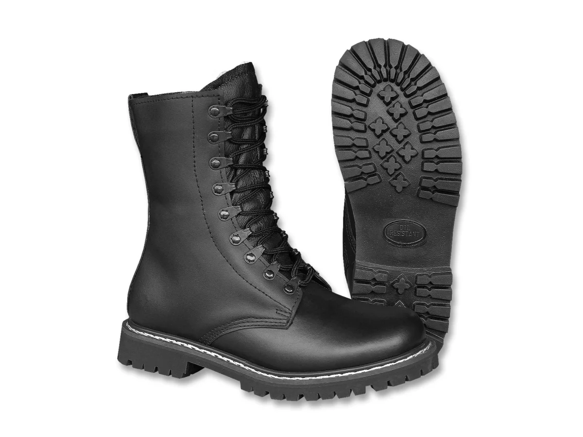 Mil-Tec Leather Lined Boots Black 41 2