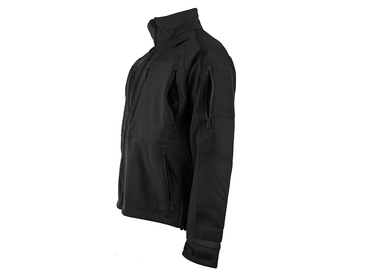 Mil-Tec Softshell Jacket Black (M) 2