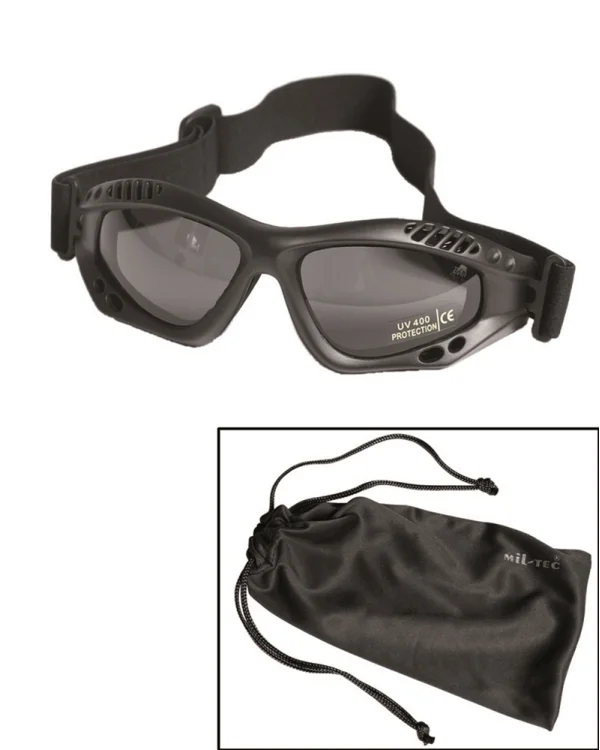 Mil-Tec Commando Air Pro Black Goggles