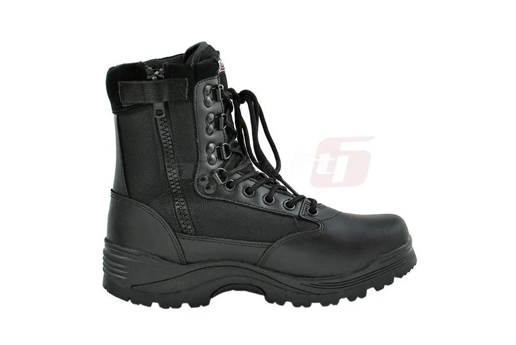 Mil-Tec Black Zip Boots Size 42 2