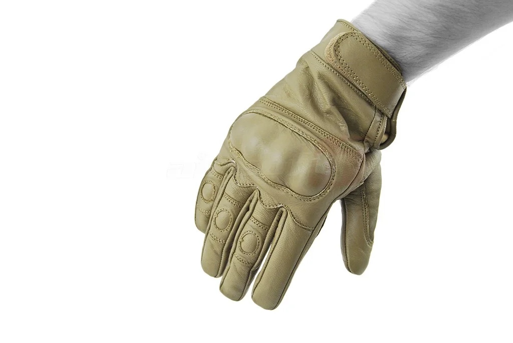Mil-Tec Tactical Gloves with Coyote Knuckle Protection S 2