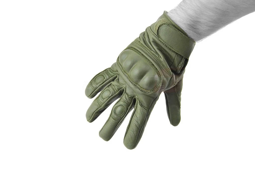 Mil-Tec Tactical Gloves with Knuckle Protection Olive M 2