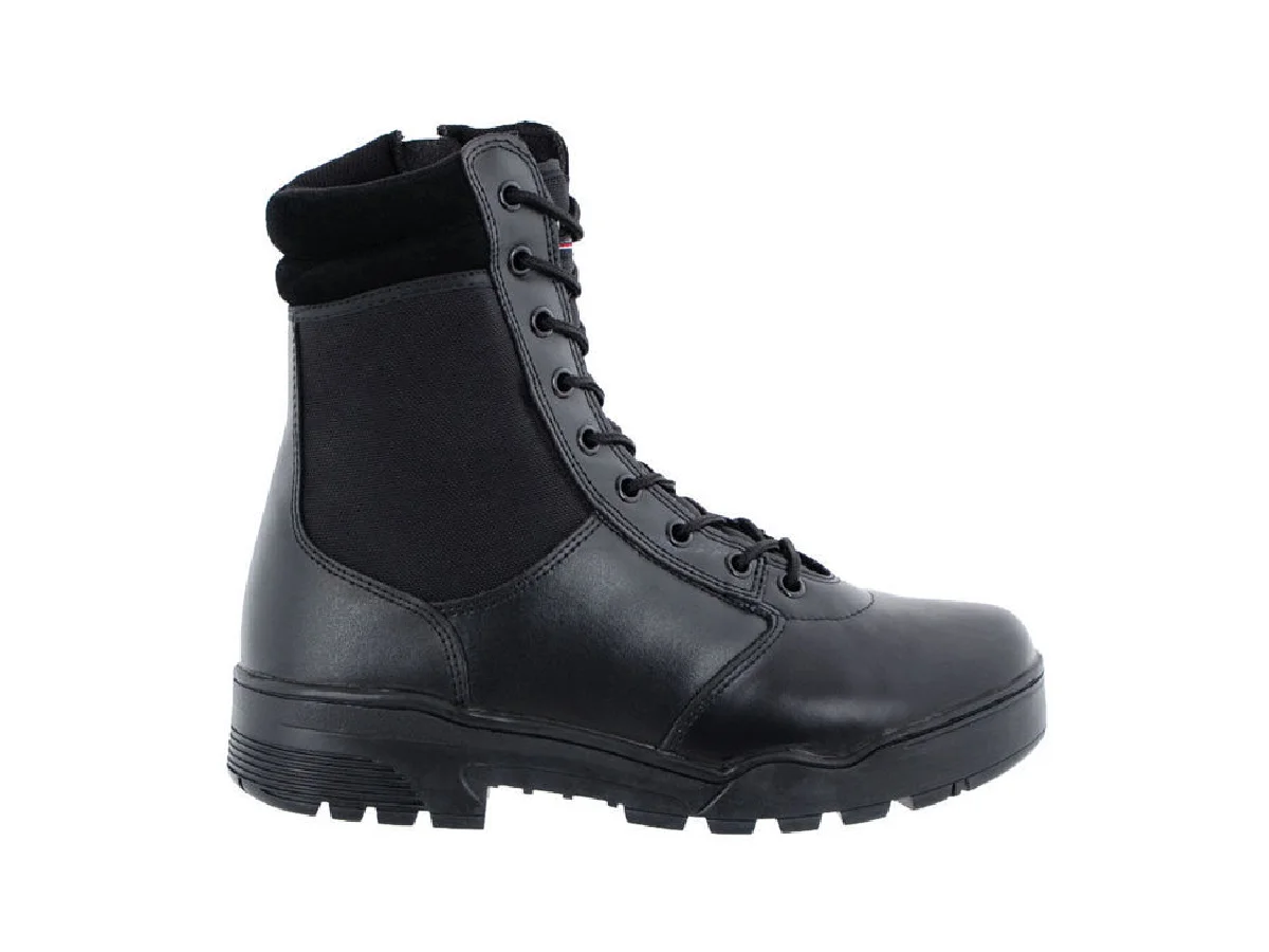 Mil-Tec leather and cordura boots with zipper Black No. 43 2