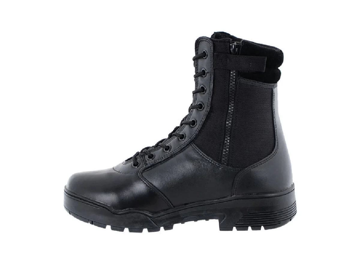 Mil-Tec leather and cordura boots with zipper, Black No. 40 3