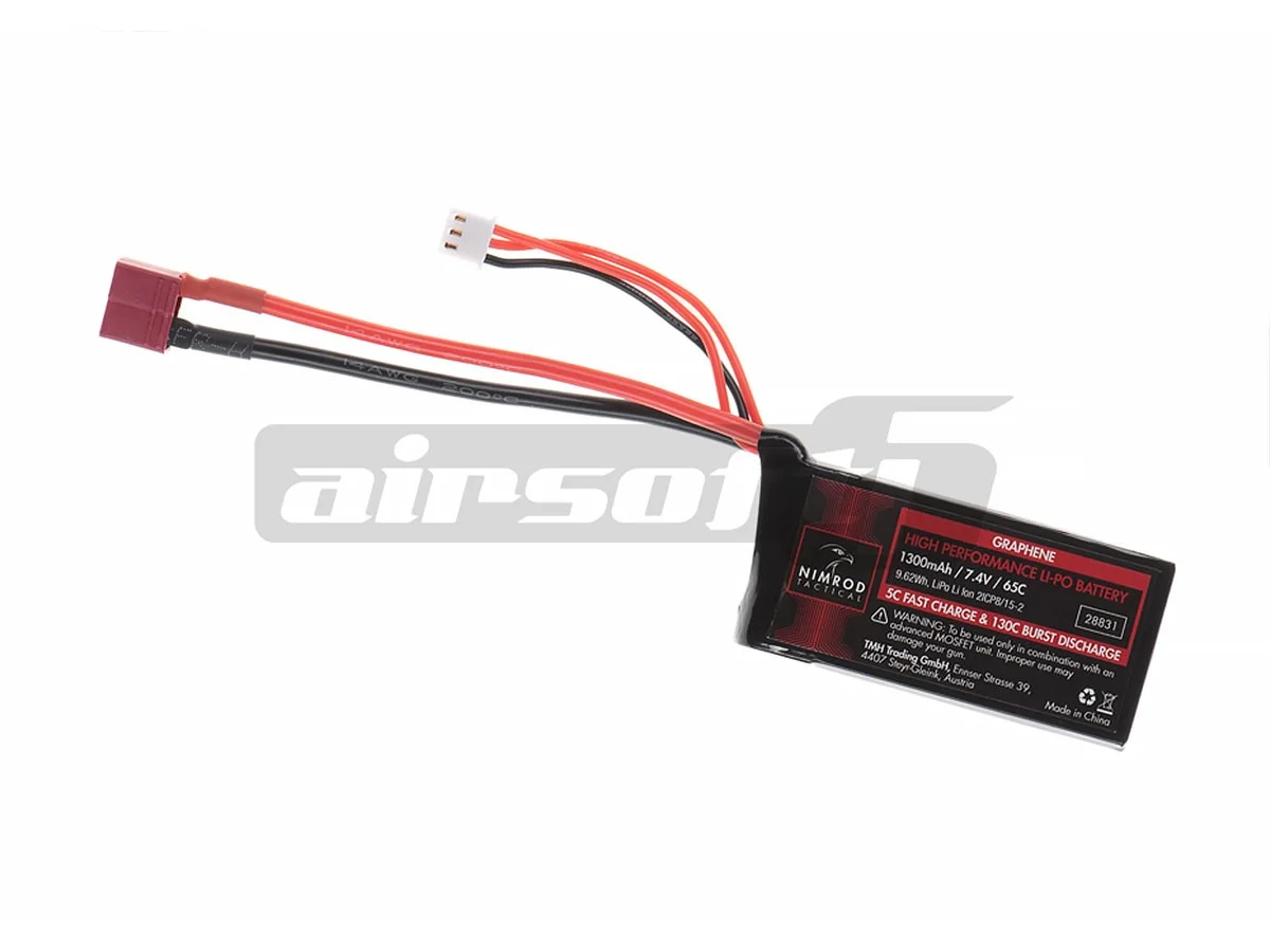 Nimrod LiPo Battery 7.4V 1300mAh Compact Deans