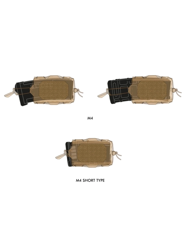 Novritsch Horizontal M4 Magazine Pouch Olive 3
