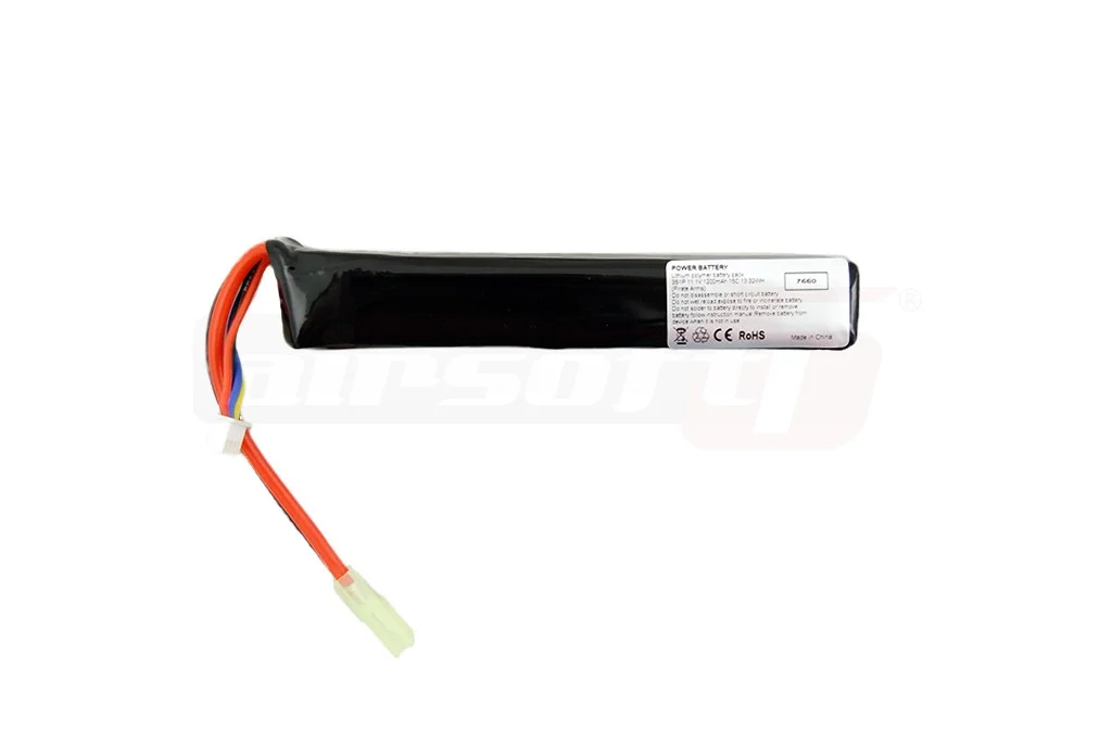 Pirate Arms LiPo Battery 11.1V 1200mAh Compact Stick 2