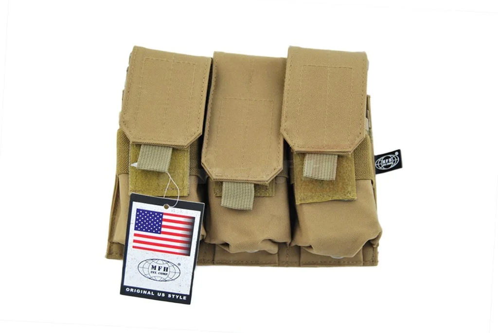 MFH Triple Magazine Pouch for M4/M16 Coyote 6