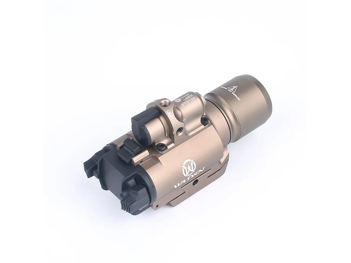 WADSN Tactical Flashlight + Red Laser X400 Dark Earth