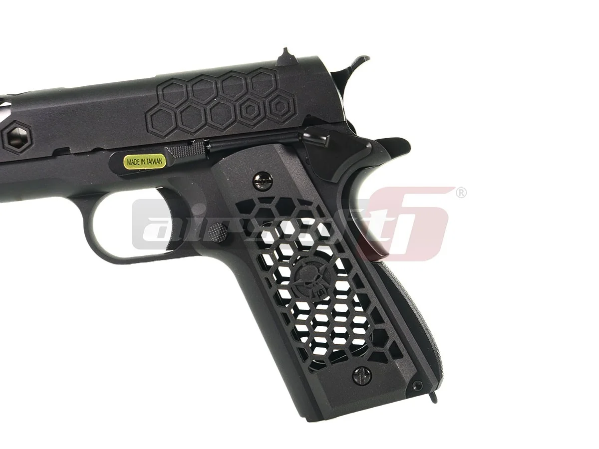WE 1911 Hex Cut Black 7