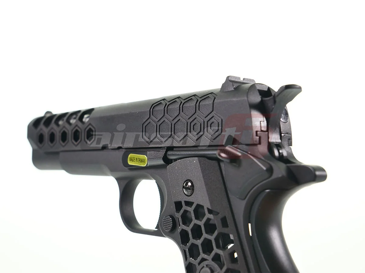 WE 1911 Hex Cut Black 8