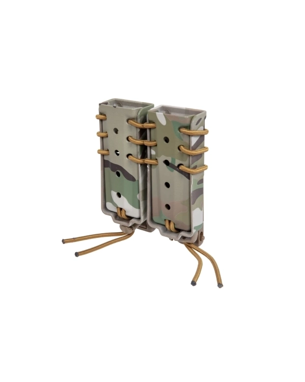 Wosport Urban Assault Long Quick Pull Double Magazine Pouch 9mm Multicam 2