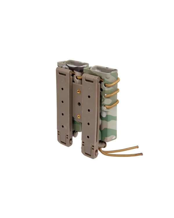 Wosport Urban Assault Long Quick Pull Double Magazine Pouch 9mm Multicam 3