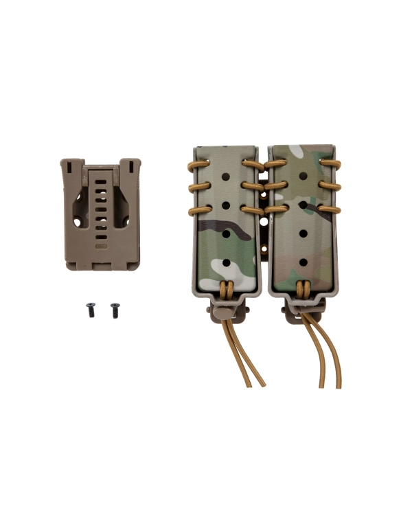 Wosport Urban Assault Long Quick Pull Double Magazine Pouch 9mm Multicam 5