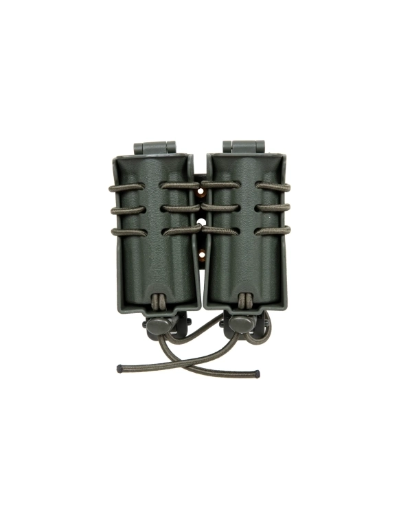 Wosport Urban Assault Quick Pull Double Magazine Pouch 9mm Olive