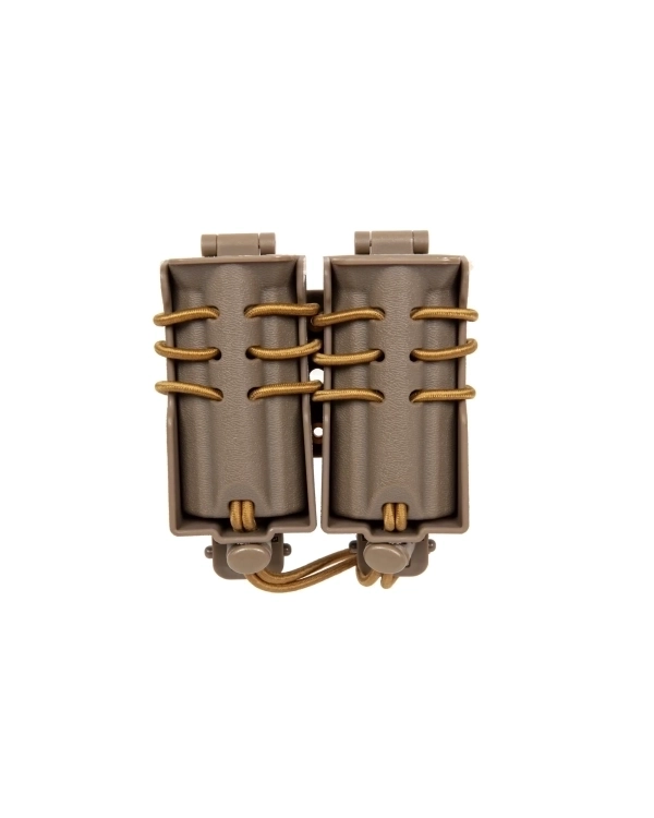 Wosport Urban Assault Quick Pull Double Magazine Pouch 9mm Tan 4