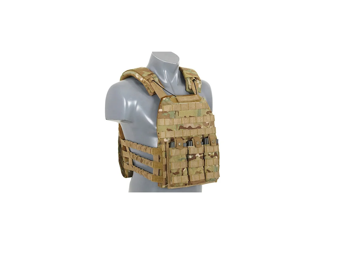 8Fields Plate Carrier with SAPI Ballistic Plates Multicam 5